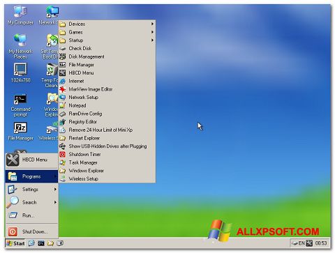 Screenshot Hirens Boot CD para Windows XP