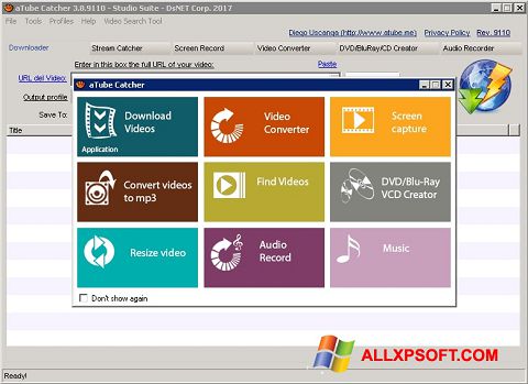 Screenshot aTube Catcher para Windows XP
