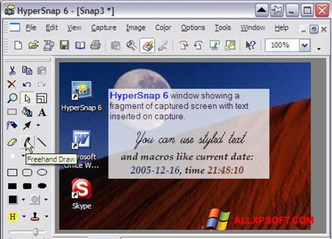 Screenshot HyperSnap para Windows XP