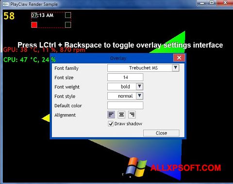 Screenshot PlayClaw para Windows XP