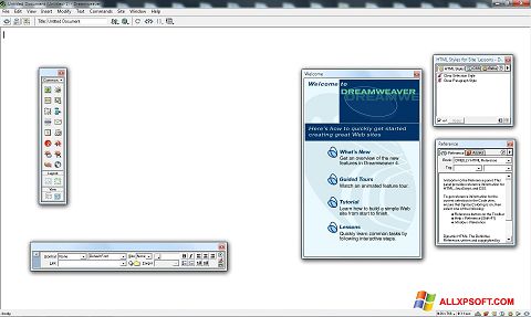 Screenshot Macromedia Dreamweaver para Windows XP