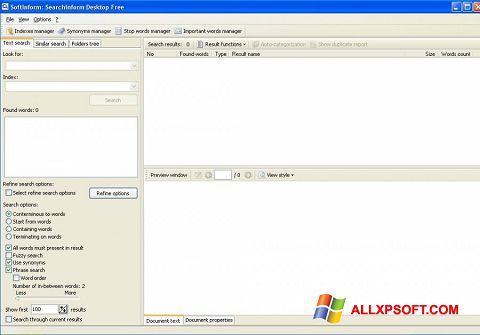 Screenshot SearchInform para Windows XP