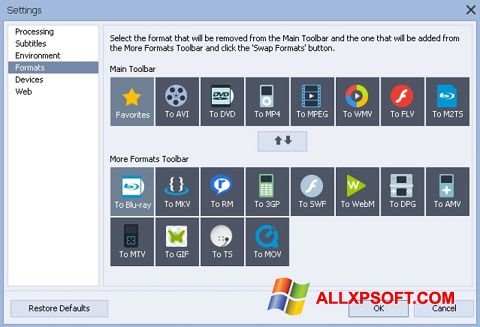 Screenshot AVS Video Converter para Windows XP