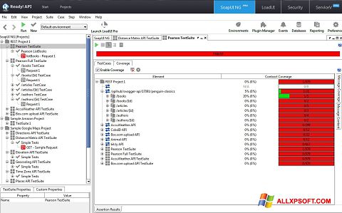 Screenshot SoapUI para Windows XP
