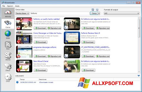 Screenshot VDownloader para Windows XP