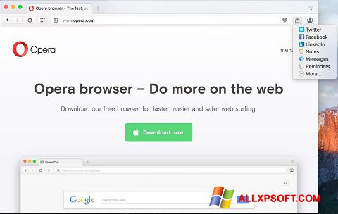 Screenshot Opera Turbo para Windows XP