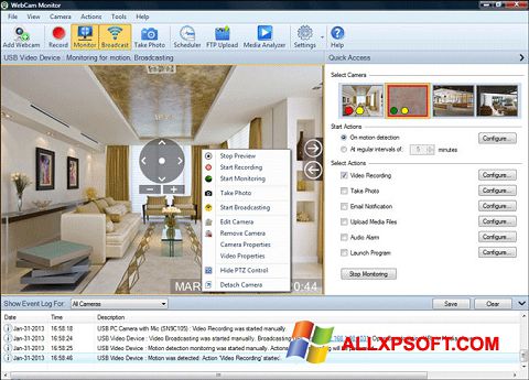 Screenshot WebCam Monitor para Windows XP