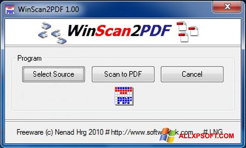 Screenshot WinScan2PDF para Windows XP