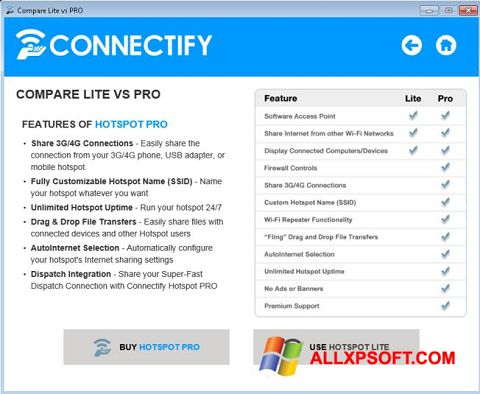 Screenshot Connectify Beta para Windows XP