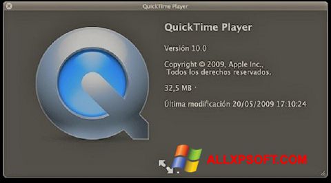 Screenshot QuickTime para Windows XP