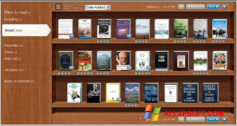 Screenshot Bookshelf para Windows XP