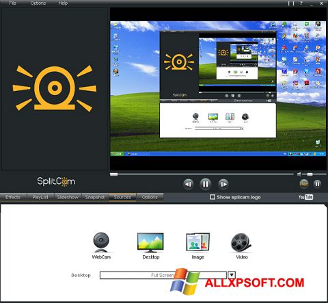 Screenshot SplitCam para Windows XP
