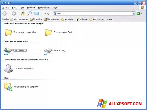 Screenshot Vista Drive Icon para Windows XP