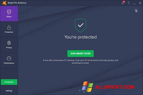 Screenshot Avast! Pro Antivirus para Windows XP