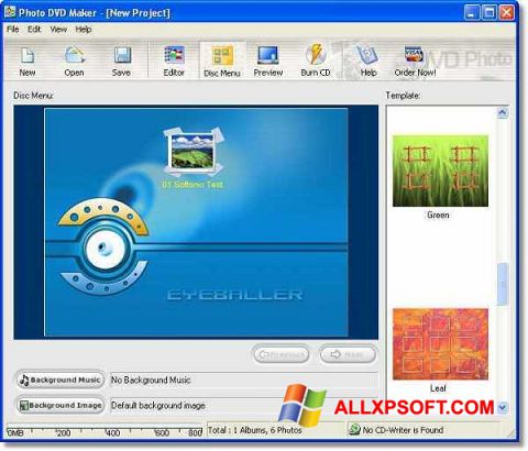 Screenshot DVD Maker para Windows XP