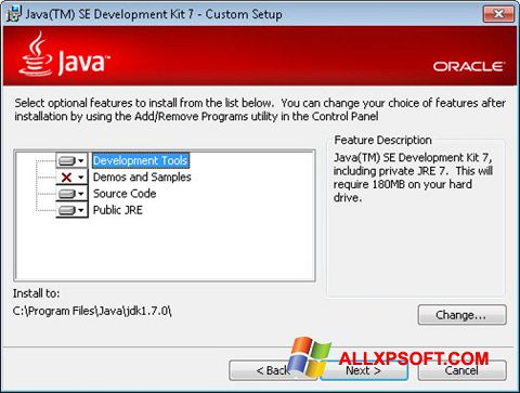 Screenshot Java Development Kit para Windows XP