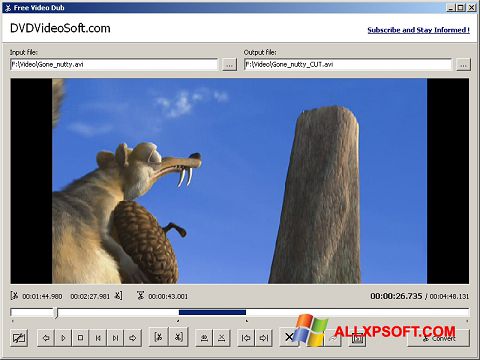 Screenshot Free Video Dub para Windows XP