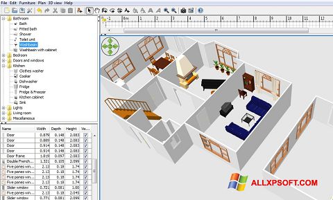 Screenshot FloorPlan 3D para Windows XP