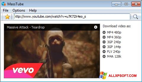 Screenshot MassTube para Windows XP