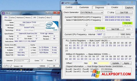 Screenshot SetFSB para Windows XP