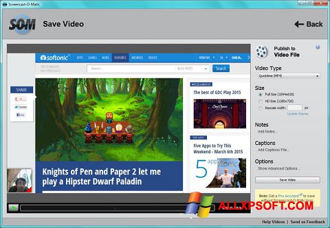 Screenshot Screencast-O-Matic para Windows XP