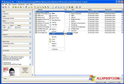 Screenshot Mp3tag para Windows XP