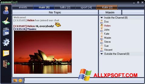 Screenshot CommFort para Windows XP