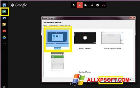 Screenshot Hangouts para Windows XP