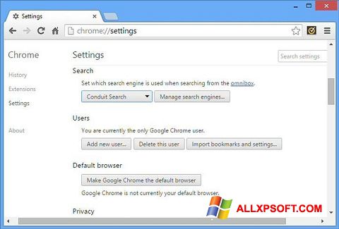 Screenshot Chrome Cleanup Tool para Windows XP