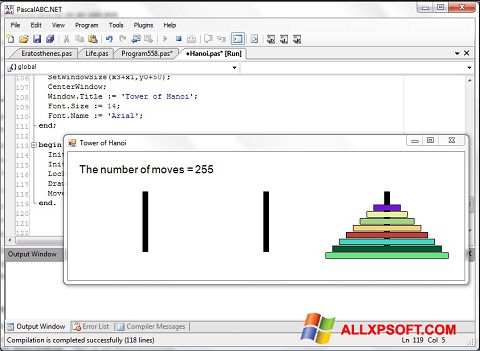 Screenshot Pascal ABC para Windows XP