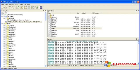 Screenshot DMDE para Windows XP