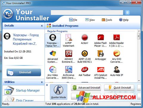 Screenshot Your Uninstaller para Windows XP