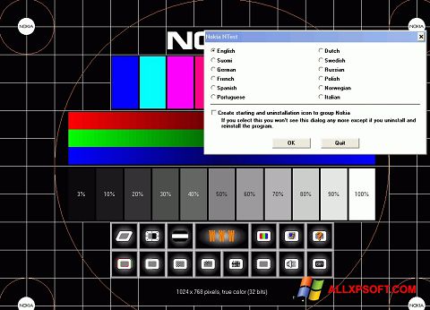 Screenshot Nokia Monitor Test para Windows XP
