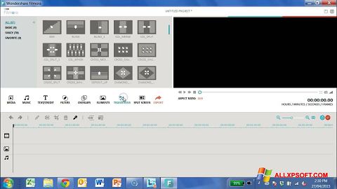 Screenshot Wondershare Filmora para Windows XP