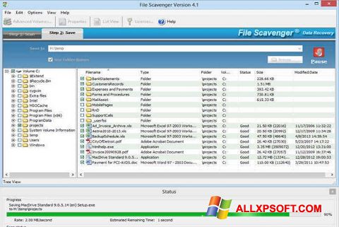 Screenshot File Scavenger para Windows XP