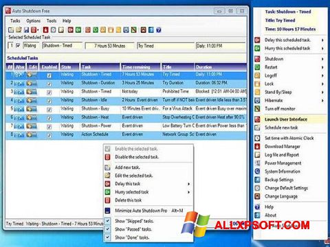 Screenshot Auto ShutDown para Windows XP