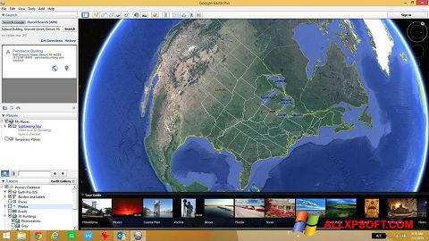Screenshot Google Earth para Windows XP